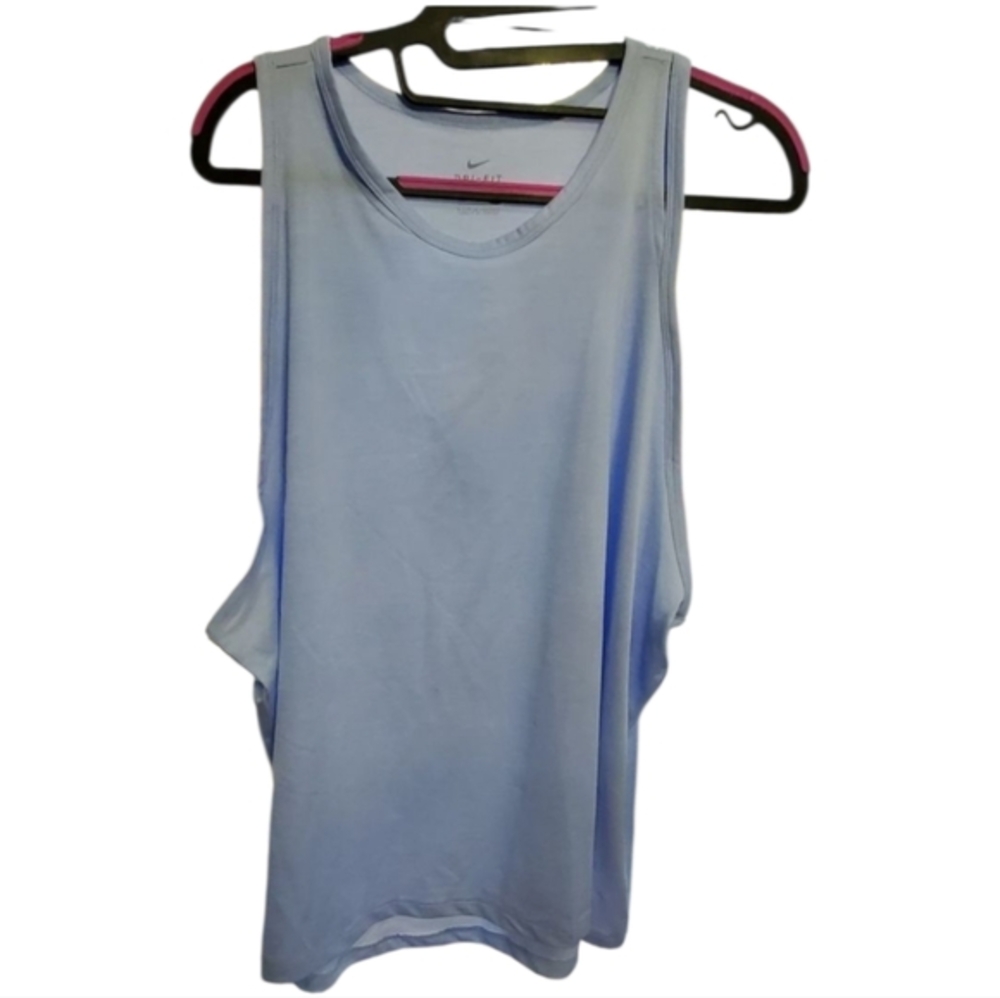 New Nike blue dri-fit moisture wicking active tank